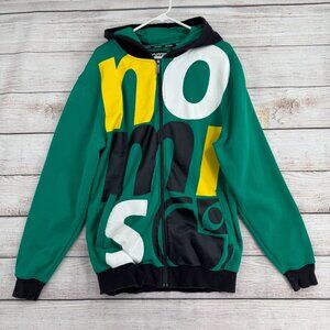 Nomis Skateboard Snowboard Full Zip Hoodie Sweatshirt Men's Size Large‎ Green